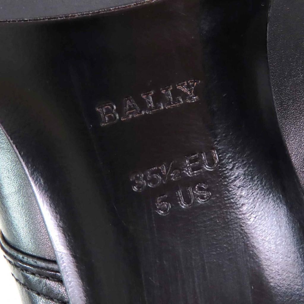 Excellent BALLY Ankle Boots TIURA-FE Side Zip Short Boots Black Leather Women Used
