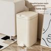 High-End Large Capacity Plastic Foot Pedal Trash Can for Bathroom and Living Room