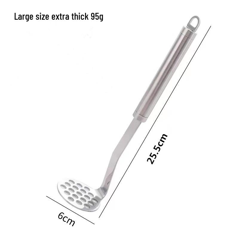 Stainless Steel Potato & Baby Food Masher - Manual Kitchen Gadget