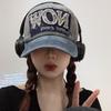Pattern Now Letter Cowboy Baseball Retro Brimmed Duckbill Cap Outdoor Leisure Hat
