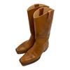 Used Square-toe Leather Long Boots