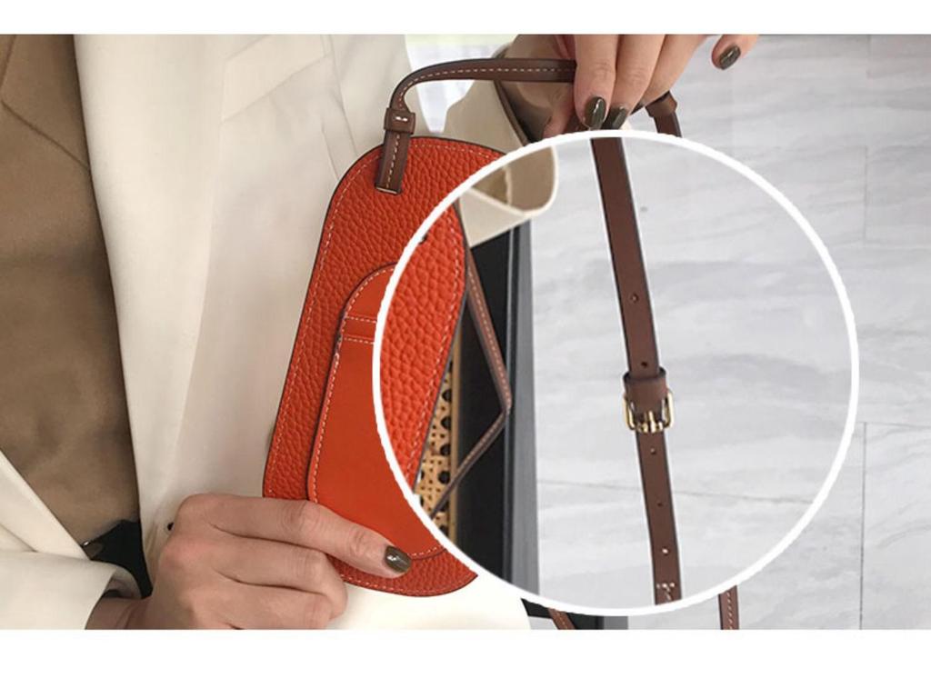 Women's Leather Crossbody Phone Bag - 2025 Summer Collection, Elegant & Compact Design