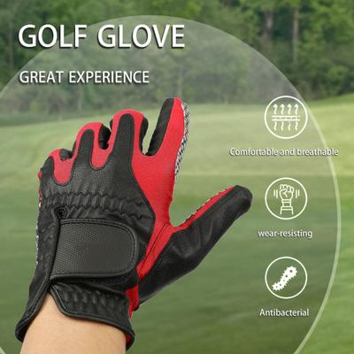 Golf Gloves Faux Leather Non-slip Left Hand Golf Glove Good Grip Golf