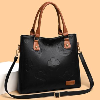 In der neuen Handtasche, Mutter, Damentasche, geprägte Schulterhandtasche mit großem Fassungsvermögen.