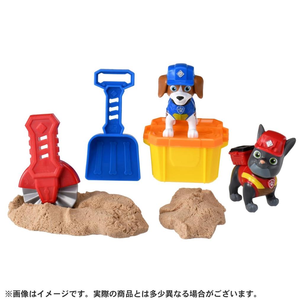 TAKARA TOMY Rubble Crew Set Wheeler Charger & Build-a-Figure & (with sand)