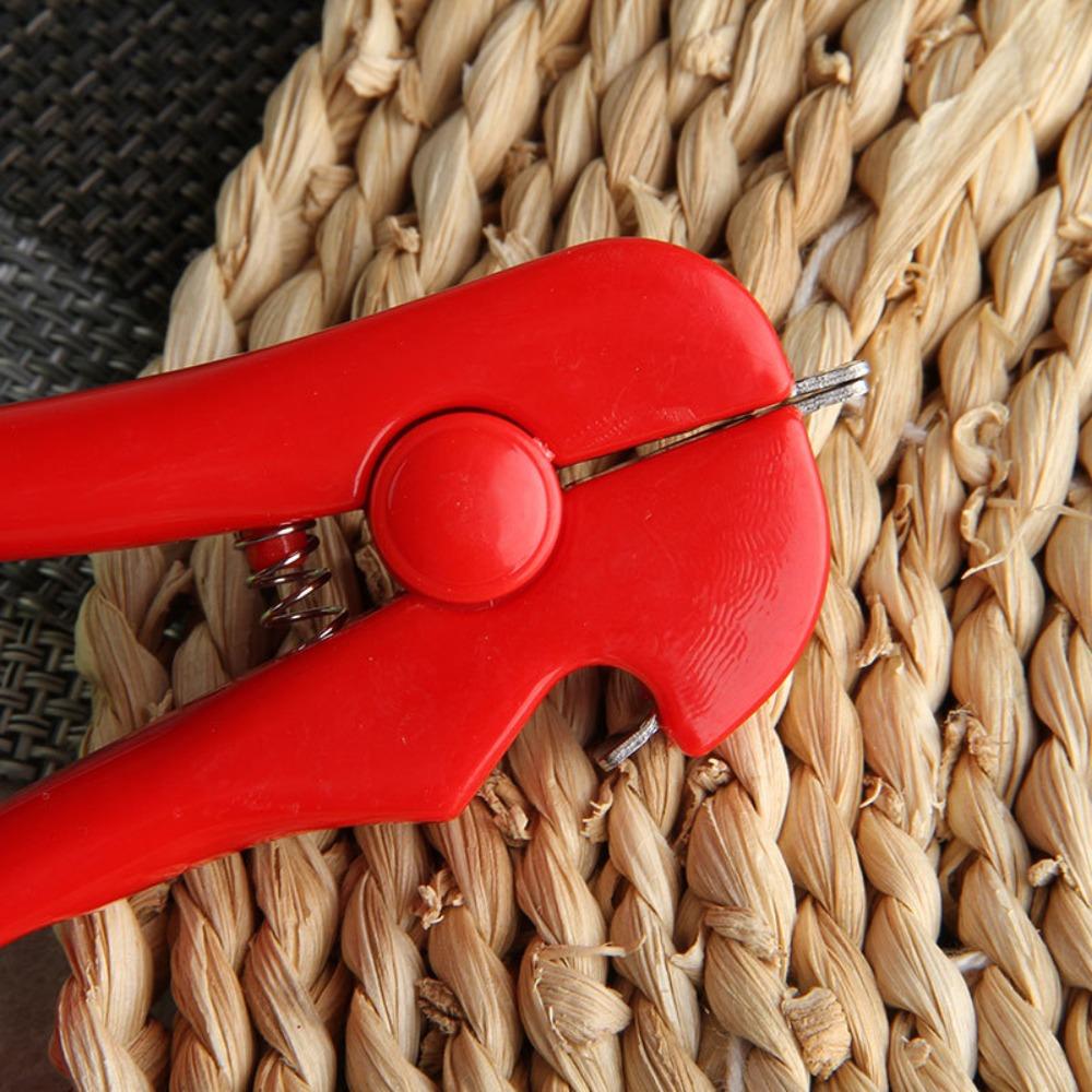 Spring Load Oyster Shell Opening Clamps Plastic Handle Nuts Pliers Seafood Clamp Tools Household