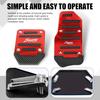 3 PCS Car Pedal Covers, Throttle Brake Clutches Non-Slip Rubber Strip Pedal Cover, Alloy Anti Rust Structure Sport Decorative Pedal Conversion