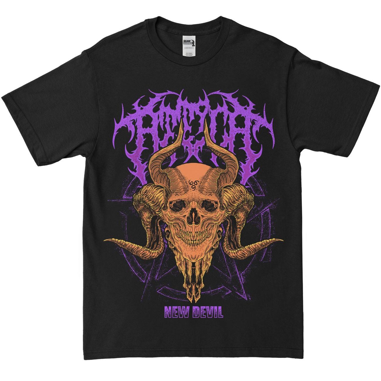 Men s Attila New Devil (Rockabilia Exclusive) T-shirt Large Black 2XL