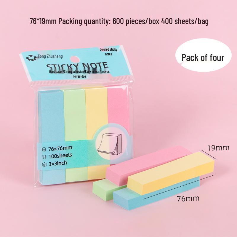 Heart-Shaped Colorful Sticky Notes for Students - Creative Index Memo Pads