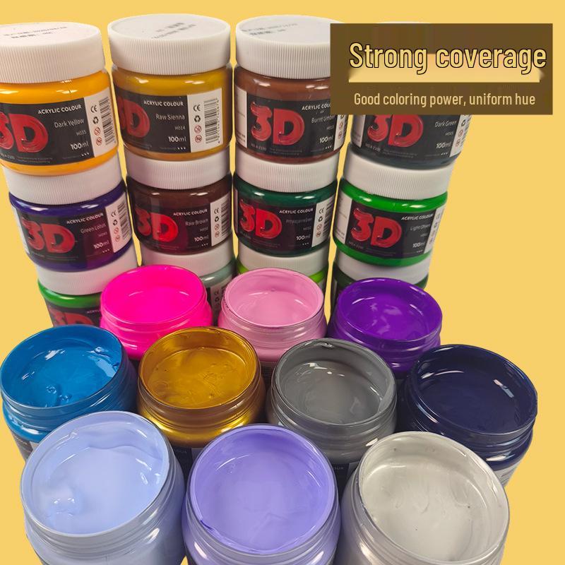 100ml Acrylic Paint for Children's Doodles and Plaster Dolls