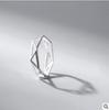 Silver-Plated Twisted Korean Trendsetter Index Ring for Women