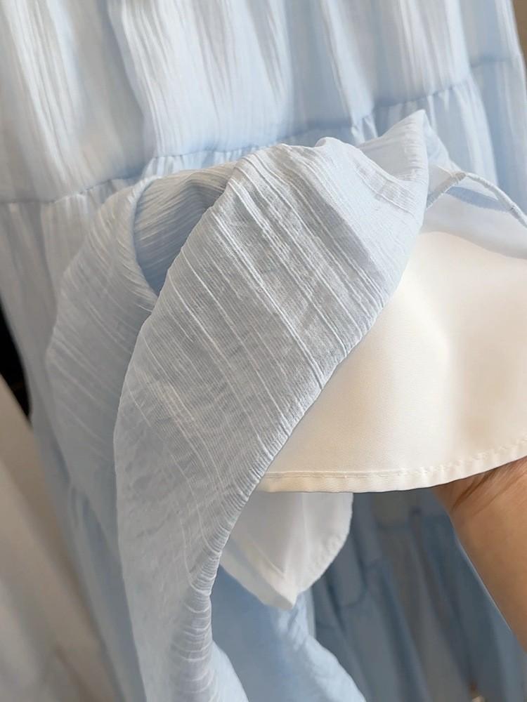 Korean Style White A-line Puffy Skirt: Women's High Waist Mid-length for Spring, Summer, Autumn 2026