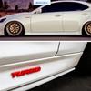 9.7*1.1 cm Car Turbo Boost Loading Boosting 3D Metal Chrome Zinc Alloy 3D Emblem Badge Sticker