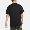 Nike T-Shirts Herren Schwarz Rundhals Mittlere Gerade Passform CW6946-010