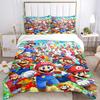 Mario Bros Adventure Time Print 3Pcs Bedding Setduvet Cover With 2 Bedropillowcase Home Birthday Gift