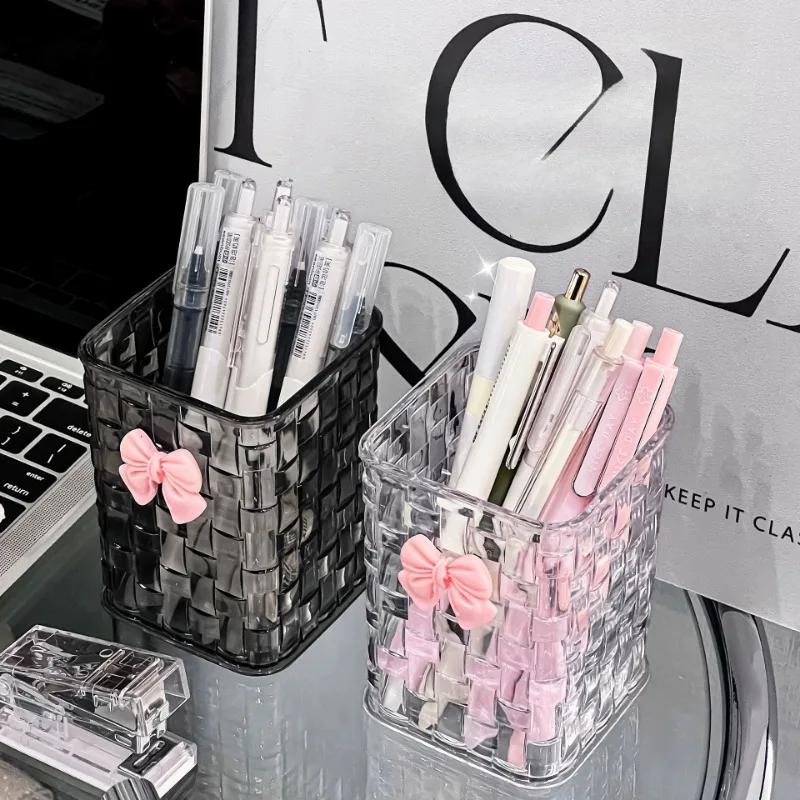 Transparente Acryl Make-up Pinsel Aufbewahrungsbox Schreibtisch Kosmetik Organizer Lippenstift Aufbewahrung Nagellack Displayständer Rack Schmuckkoffer