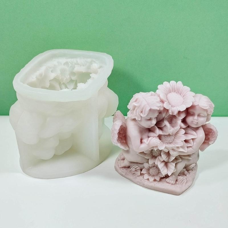 3d Candle Silicone Mold, Sculpture Candle Mold for Candle Resin Craft Gypsum Ornament Home Decorations