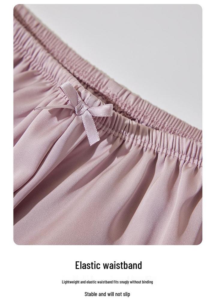 Pantalones Cortos de Seguridad de Seda de Hielo de Verano para Mujer Sin Costuras - Antiexposición, Dobladillo sin Enrollar, Usables por Fuera