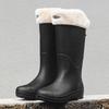 Unisex High-Top Waterproof Rain Boots - Lightweight, Non-Slip, Long Rubber Overshoes for Outdoors