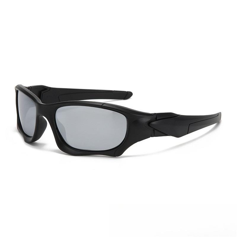 Lunettes de Soleil de Sport Unisexe UV400 Coupe-Vent Anti-Sable Protection UV Tendance Lunettes d'Extérieur pour la Sécurité des Yeux