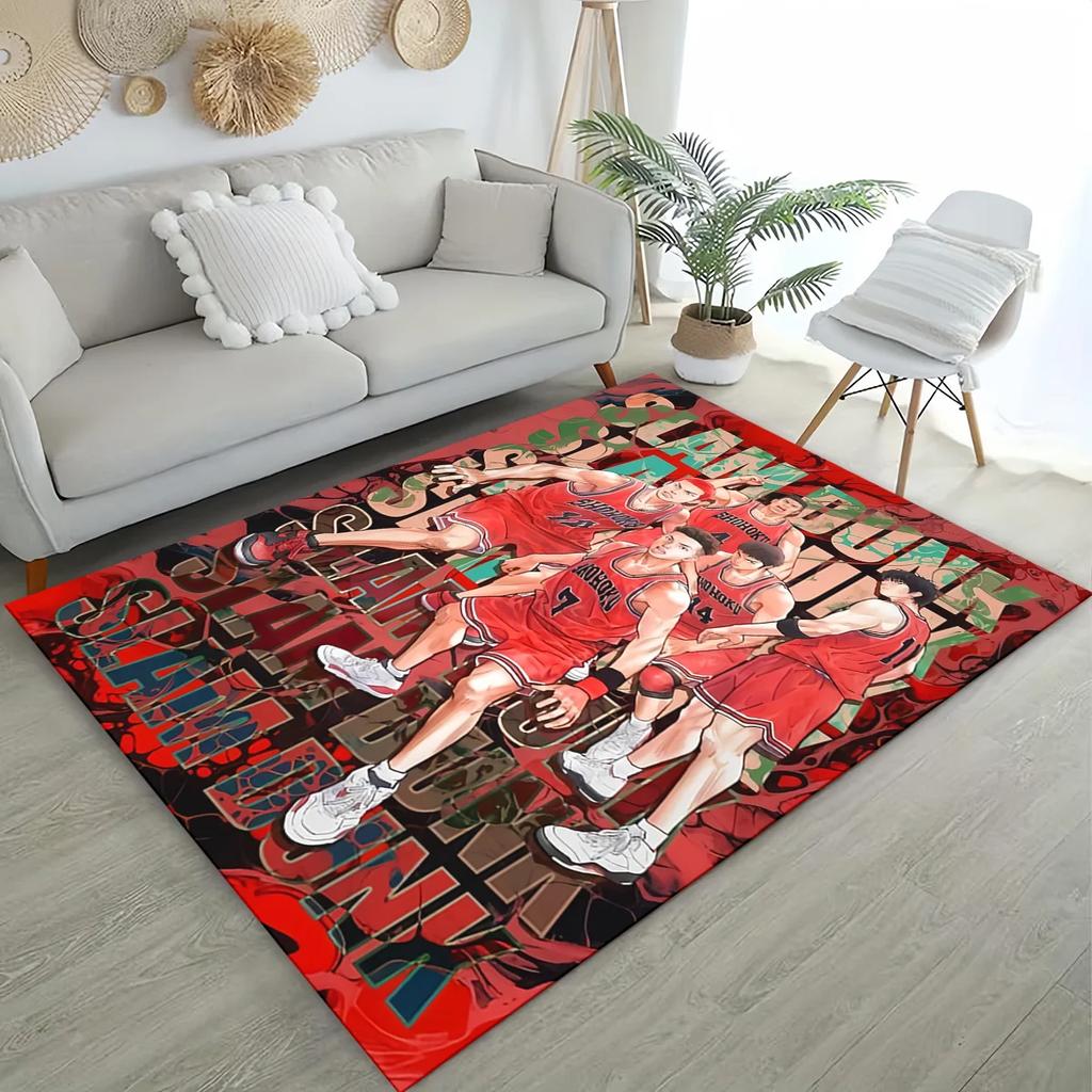27 Style New SLAM DUNK Cartoon SHOHOKU Basketball Anime Carpet Rug for Living Room Bedroom Home Sofa,Kid Play Non-slip Floor Mat