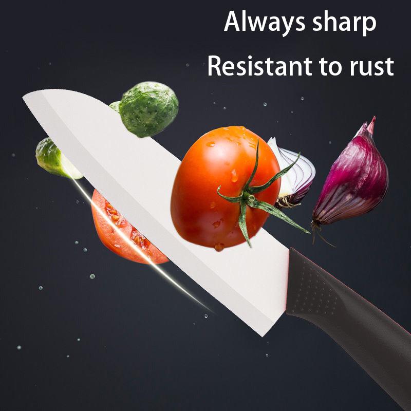 3/4/5 Inch Ceramic Knife Can Resist Oxidation Without Rust Fruit Knife Cover Portable Baby And Toddler Food Preparation Knivse