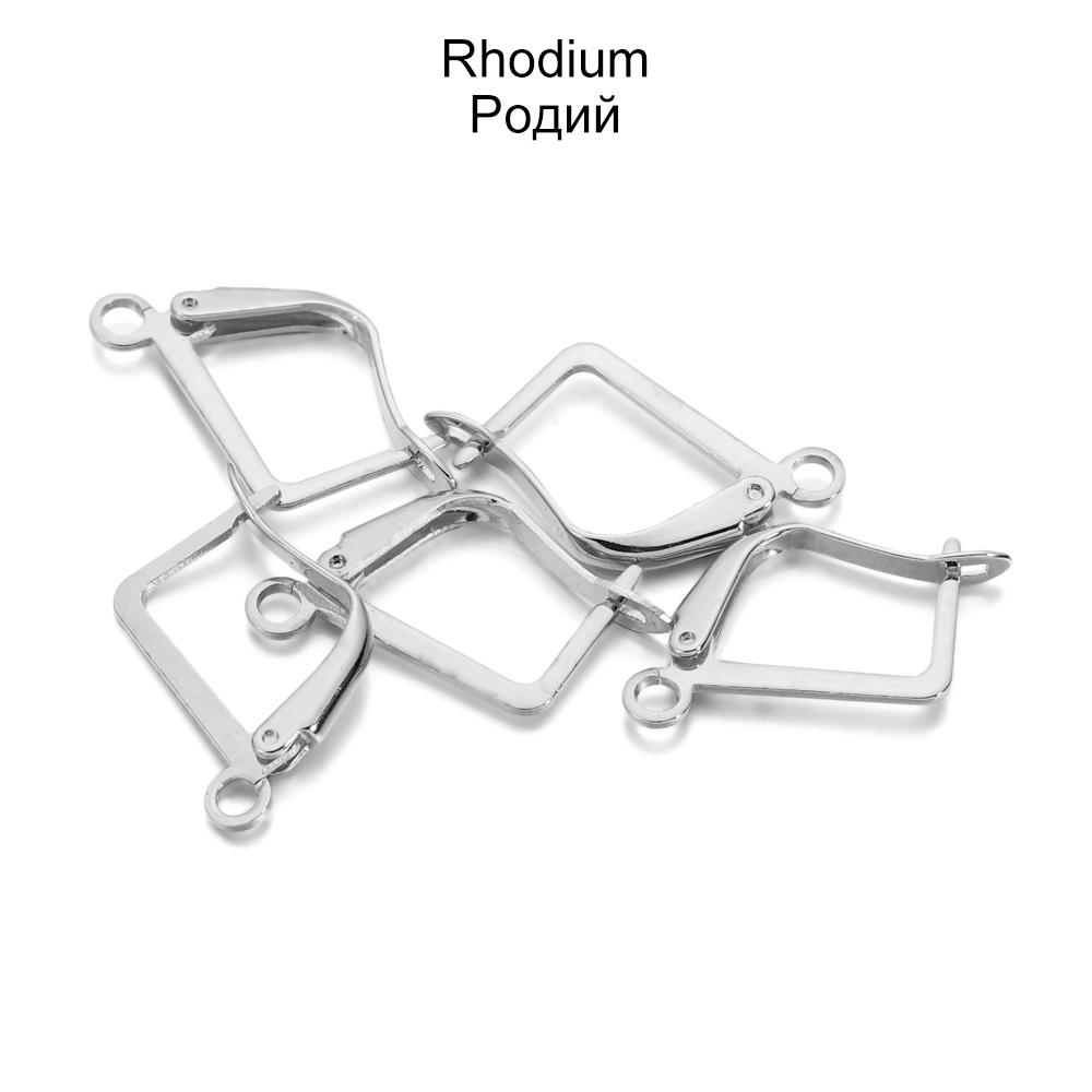50pcs/lot French Earring Hooks Lever Back Open Loop Setting For DIY Earring Clips Clasp Jewelry Making Supplies Accessories