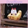 Wooden Craft Gift Cat Fish Yearly Prosperity Decor For Celebrations And Gift Giving