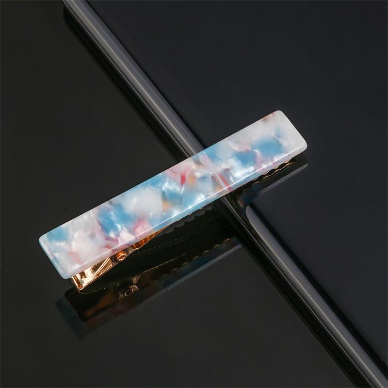 Korean Style Leopard Print Marble Hair Clip for Women