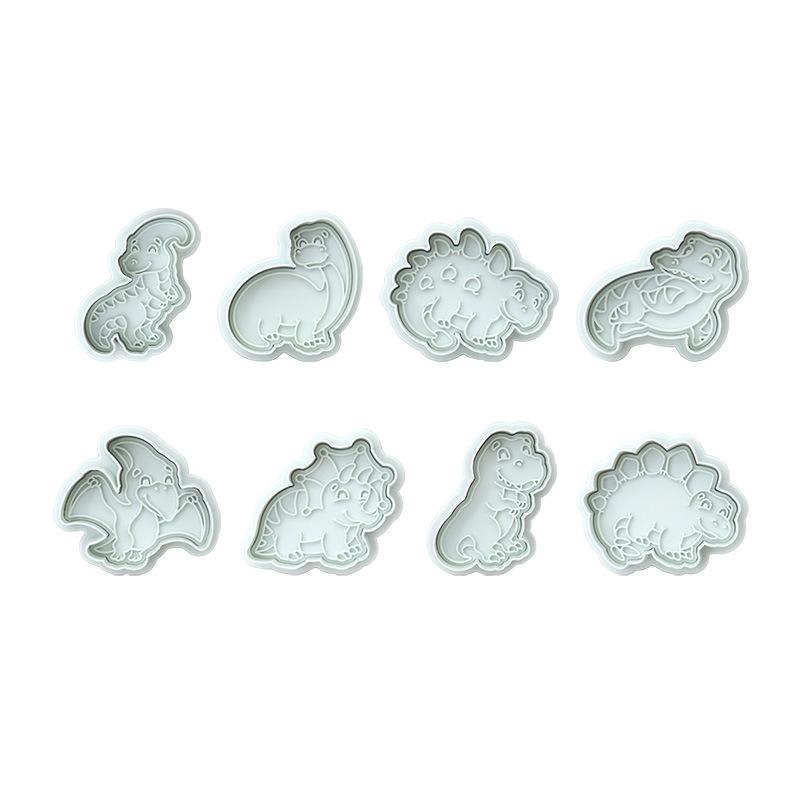 New Dinosaur Cutter Set Cookie Cutters Cake Tools Biscuit Stamp Fondant Mould Baking Sugarcraft Mold