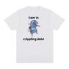 Debt Rat Plush Funny Meme Printed T Shirt Women Casual Fashion Tshirts Shortsleev Oversized T Shirt Yk Top Gothic Tshirts