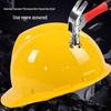 ABS Safety Helmet for Construction and Engineering - Breathable, Thickened, and Printed Design for Electrician Labor Protection.