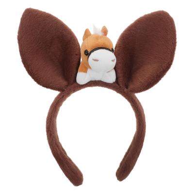 Lurrose Horse Headband, 2026 Zodiac Year of the Horse, Plush Animal Ears, Cosplay Costume for Adults and Children, Perfect for New Year's Cards,