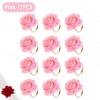 2025 New Valentine's Day Napkin Rings Rose Metal Napkin Rings Faux Flower Napkin Rings Wedding Banquet Birthday Decoration