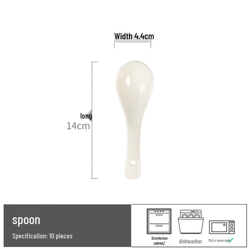 Glazed Summer Ceramic Spoons Set