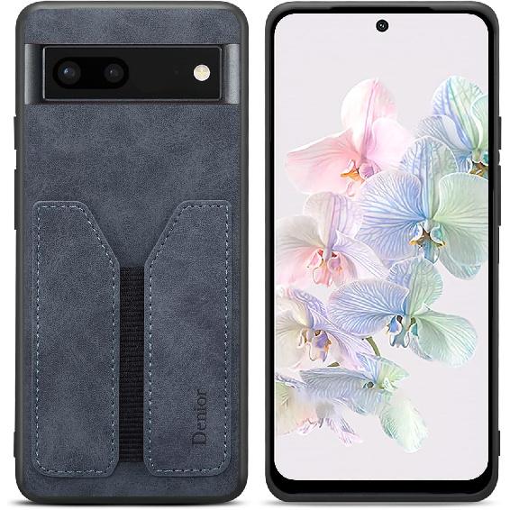 Kowauri Case for Google Pixel 7,PU Leather Wallet Case with Credit Card Slot Holder Ultra Slim Protector Case for Google Pixel 7 (Gray)