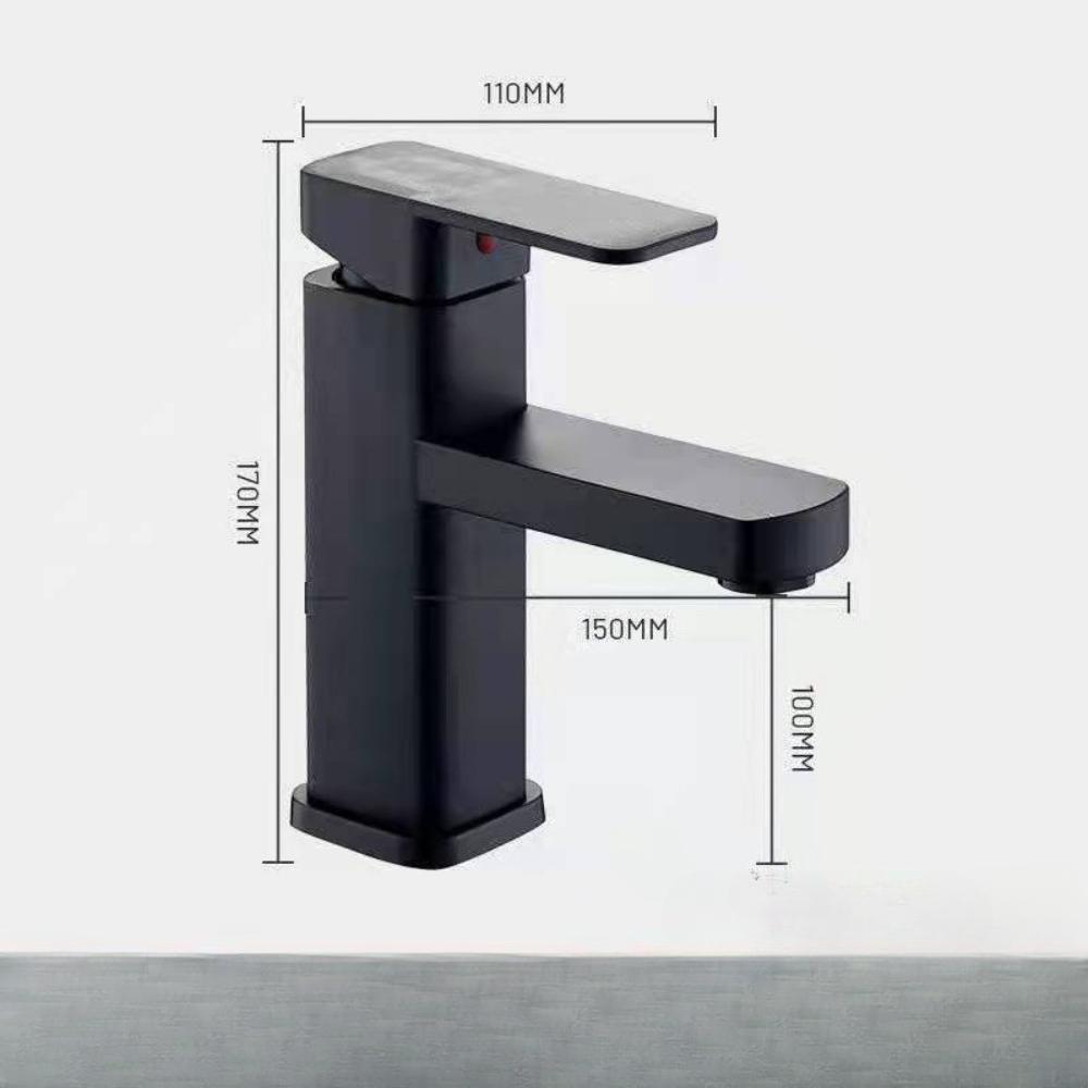 Black Bathroom Faucets Hot and Cold Mixer Faucets Vanity Bathroom Kitchen Deck Mounted Bathroom Sink Faucets
