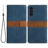 For Samsung Galaxy A35 5G Leather Case Grid Splicing Stand Wallet Phone Cover