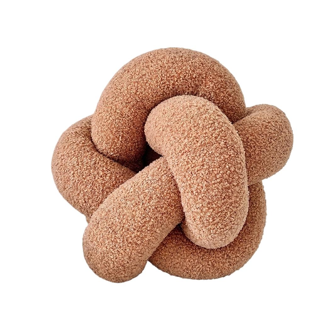 Handgeknüpftes Knotenkissen Dekoratives Weiches Plüschkissen für Wohnzimmer Schlafzimmer Sofa Stuhl Heimgebrauch Bequemes Stützendes Design