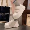 Round Head Thick Sole Big Head Shoes Women's Autumn Velcro Casual Shoes Ugly Cute Sports Shoes Increase Height Versatile