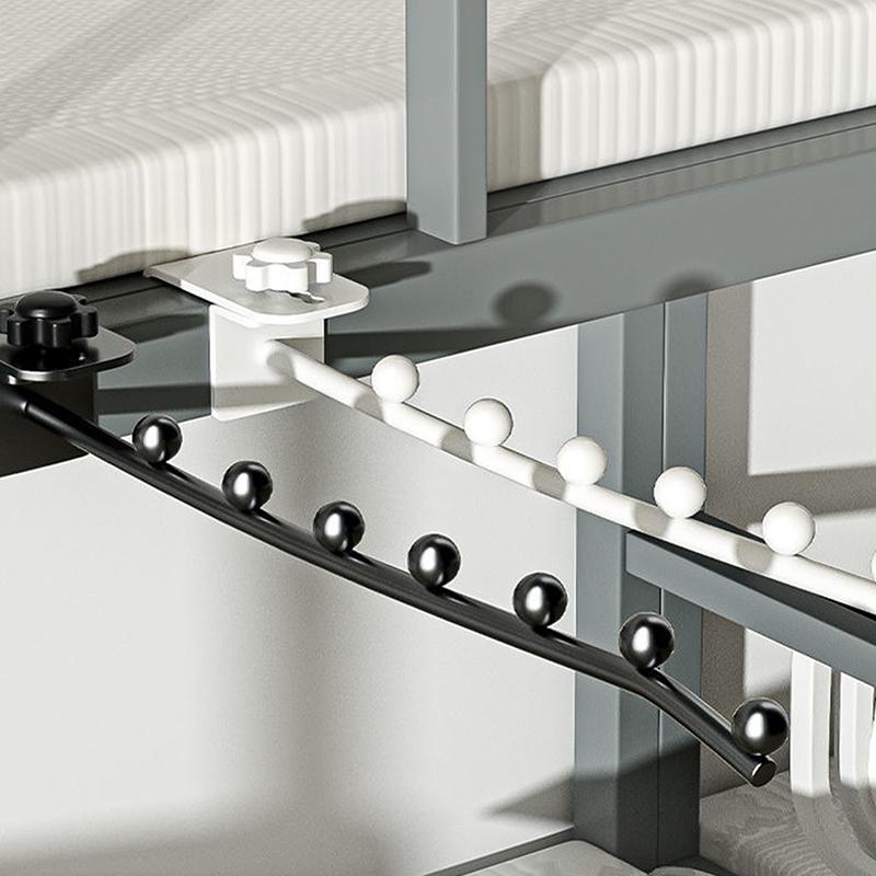 Wall Mount Clothes Hanger Dormitory Bedside Clothes Drying Rack Window Space Saving Closet Organizer For Bedroom Clothing Stores