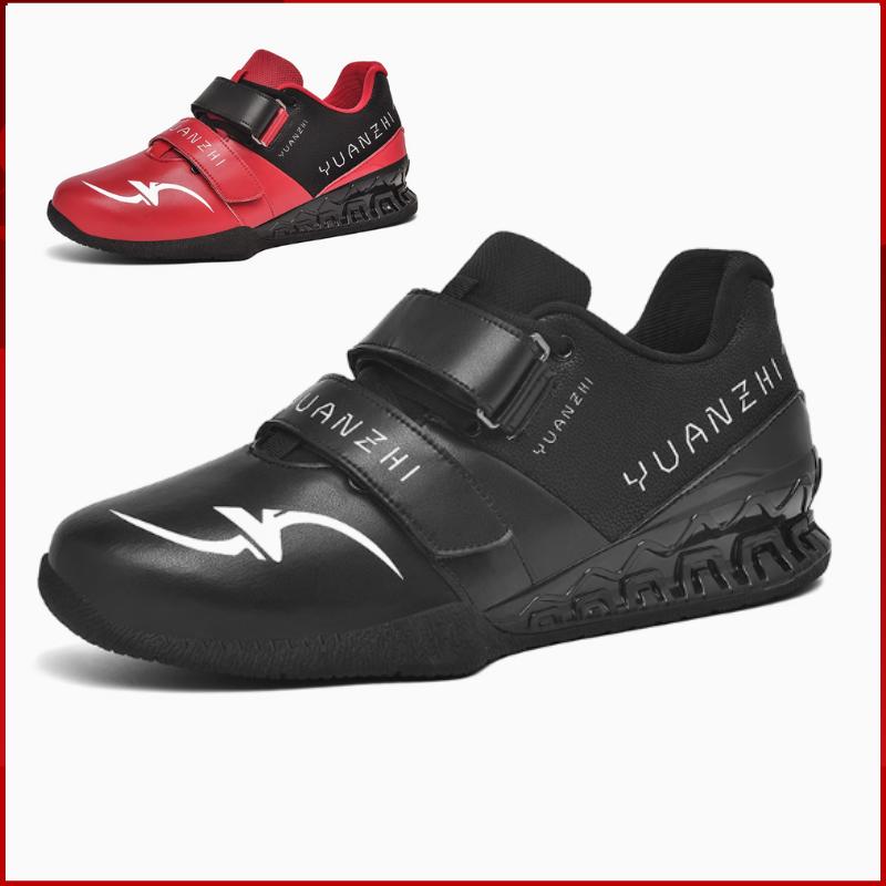 YUANZHI Men Women Professional Deadlift Shoes Non Slip Weight Lifting Hook Loop Quality Squat Hard Pull Shoes Unisex Designer