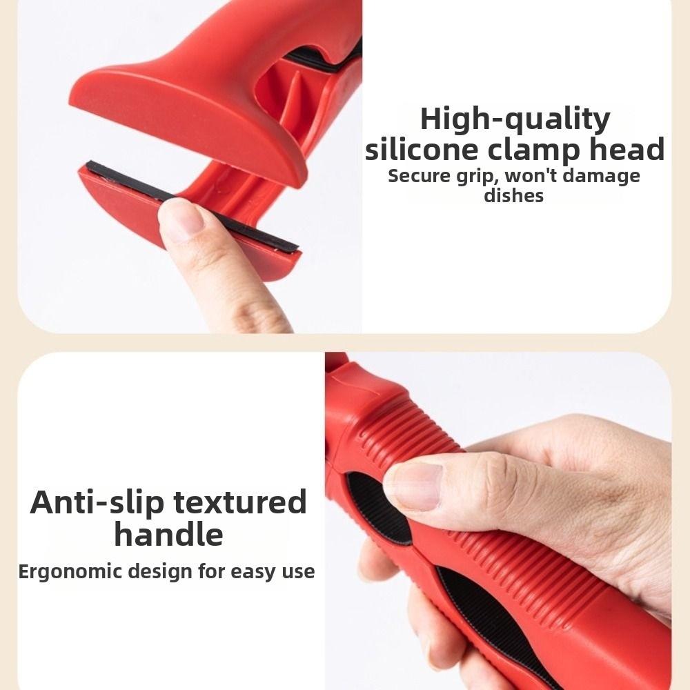 Non-Slip Anti-hot Bowl Plate Clips 3in1 Hot Bowl Gripper Bottle Cap Remover  Steamers Oven
