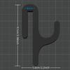 Plastic Shower Hook for 8mm Glass - Door-Mounted Bathroom Organizer, Holds Towels & Clothes, Durable Bathroom Storage Solution, Bathroom Accessories