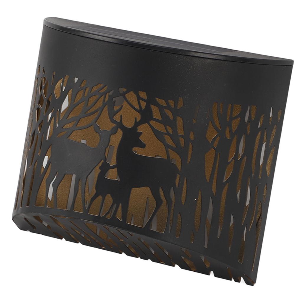 Outdoor Wall Light Solar Powered Wall Mounted Plastic and Iron LED Front Door Light for Patio Porch