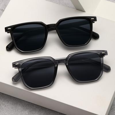Vintage Rivet Sunglasses Men Women Square Shades Brand Designer Unisex Sun Glasses Black Lense Male Female Sunglasses UV400