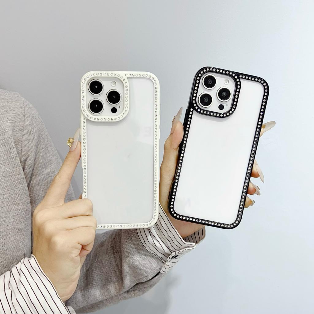 Flash drill edge drill mobile phone case is suitable for Apple 17PROMAX trendy personality 14/13 girl style 11/15 explosive case