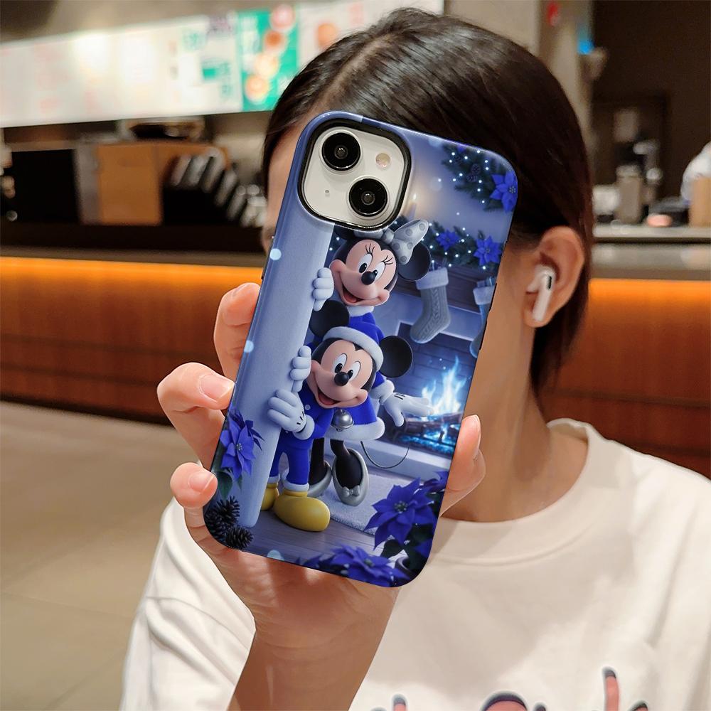 Disney Phone Case, Double-layer Protective Cover, Suitable for iPhone X/XS/SE/7/8/11/12/13/14/15/16/17 Pro Max Plus