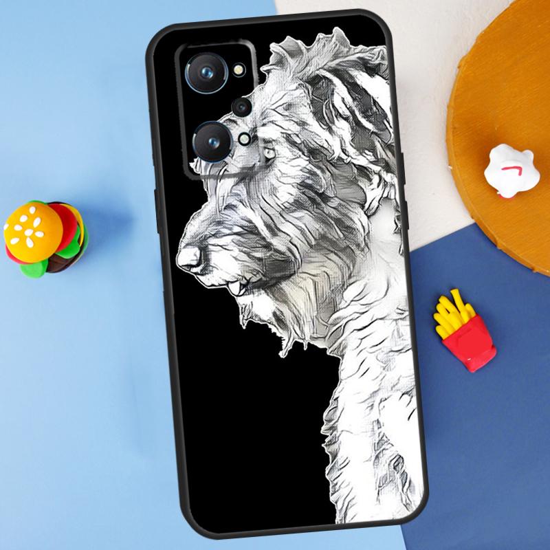 Irish Wolfhound Dog For Realme C55 C67 C61 C75 C53 C51 C21Y C25S GT 6 6T 5 GT7 Pro 10 11 12 13 14 Pro Plus Case