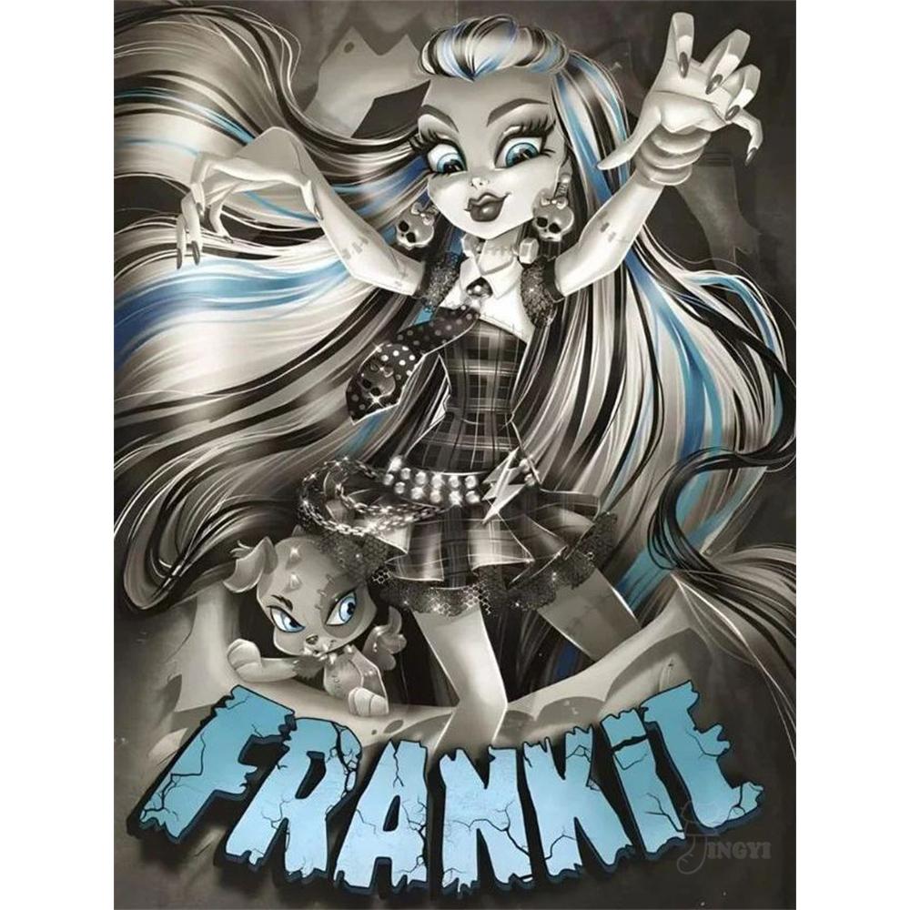 M-Monster H-High Cartoon Diamond Painting Kit Diamond Embroidery Cross Stitch Handmade Art Gift Crafts Home Decor Children Gift